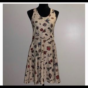 Poprageous tattoo print skater dress
